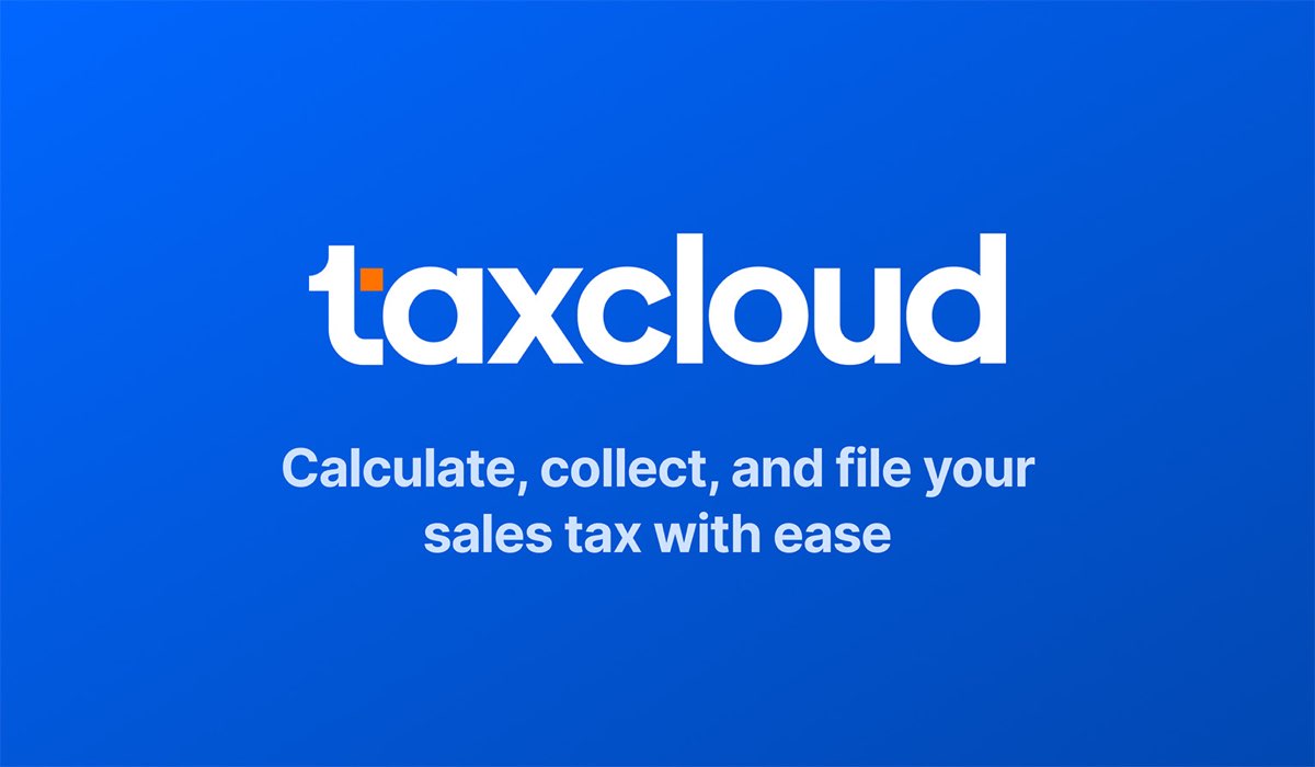 TaxCloud homepage screenshot