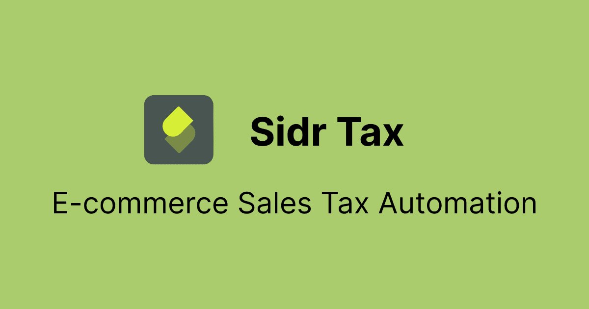Sidr Tax homepage screenshot