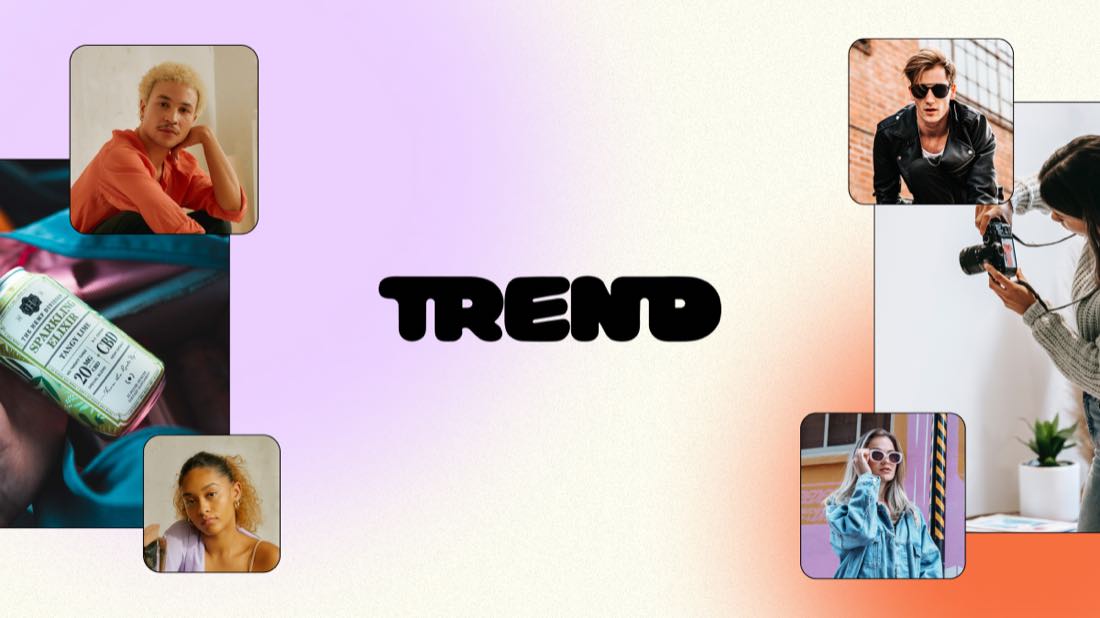 A screenshot of the Trend UGC video platform homepage