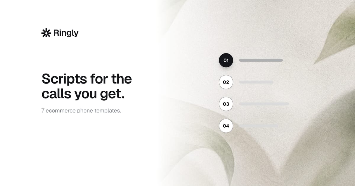 Customer service call script for ecommerce: 7 templates