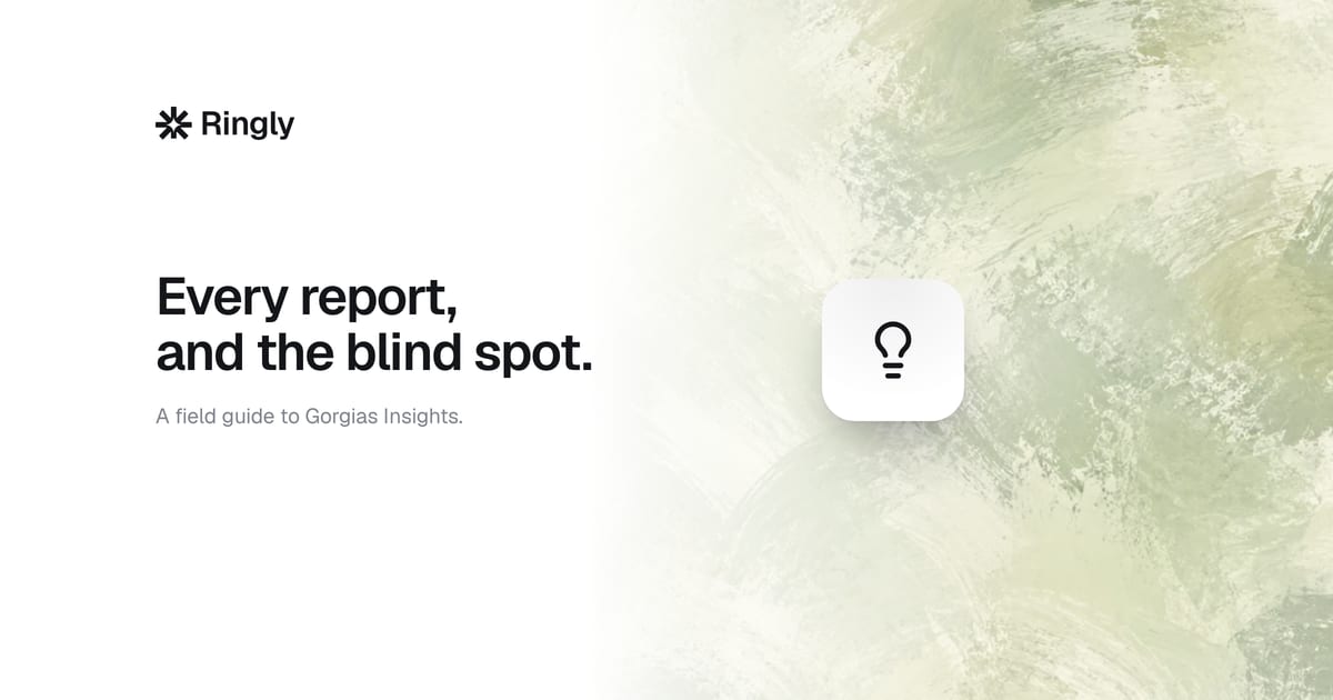 What Gorgias Insights actually shows you (2026)