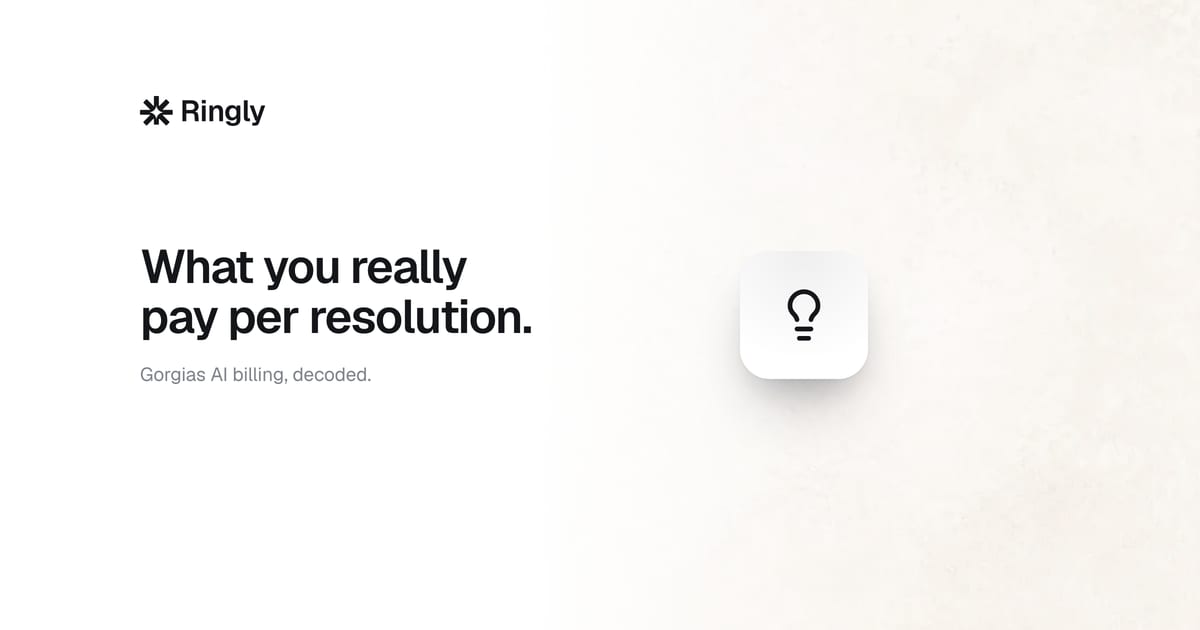 Gorgias AI Agent pricing per resolution in 2025: what it...