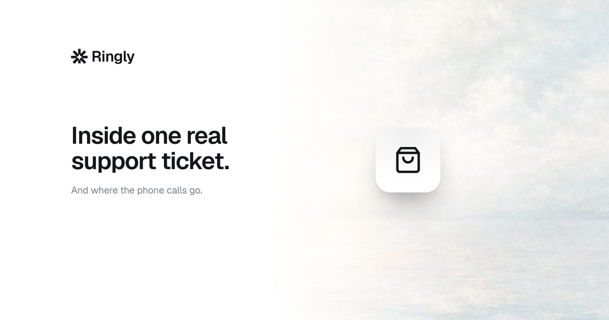 Gorgias ticket example: what one really looks like