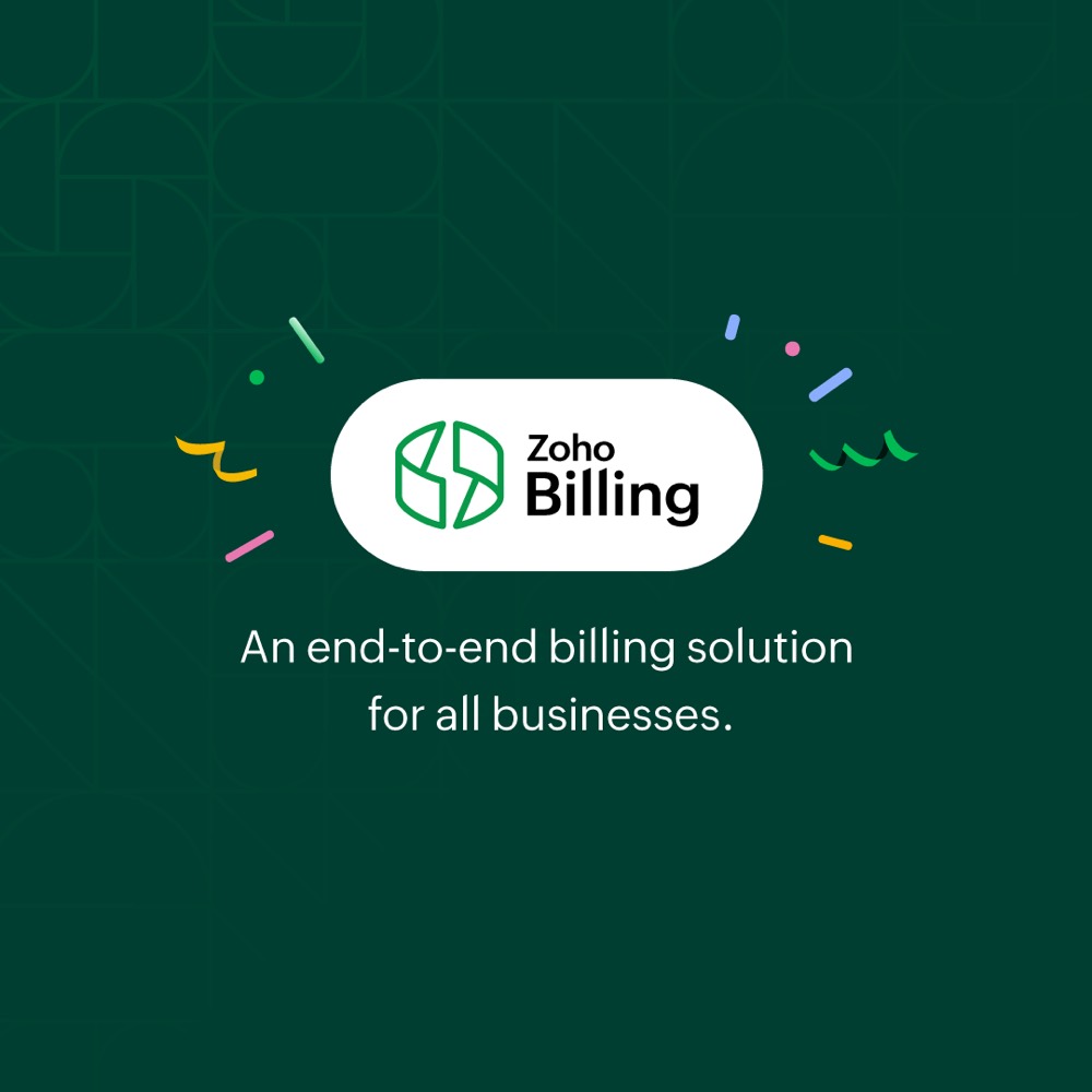 Zoho Billing recurring billing software homepage