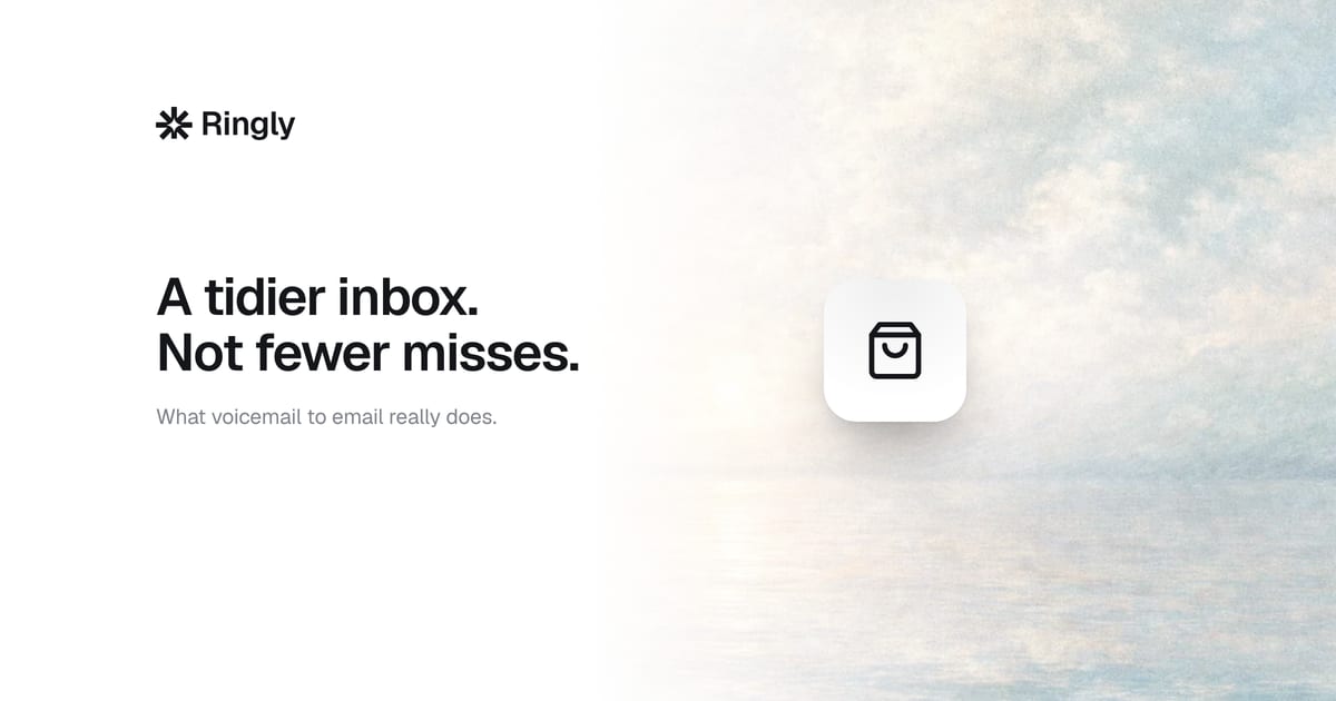 Voicemail to email won't fix your missed calls