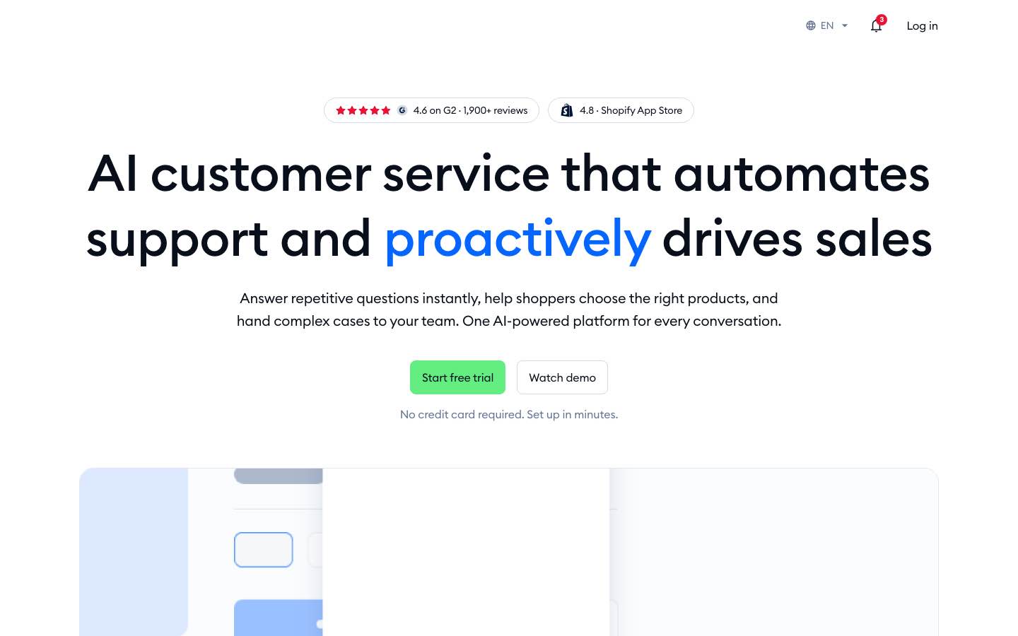 Tidio homepage