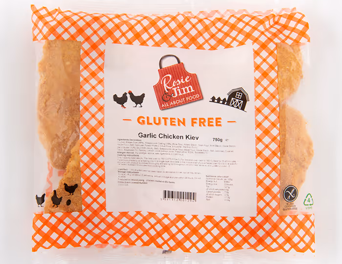 Rosie & Jim Gluten Free Garlic Chicken Kiev