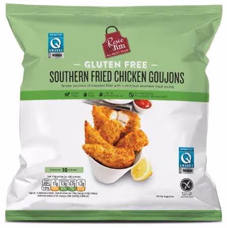 Rosie & Jim Gluten Free Southern Fried Chicken Goujons- frozen