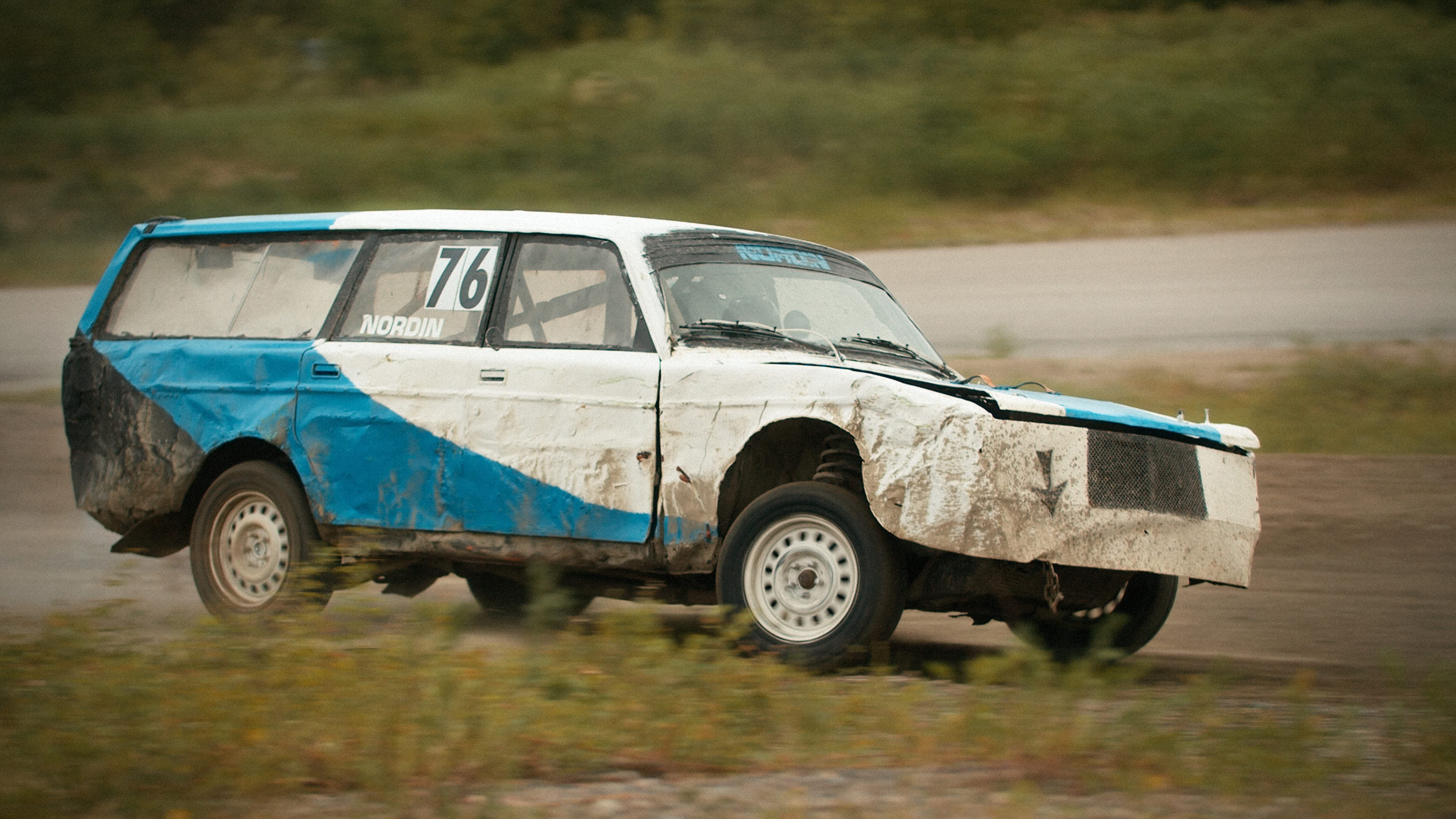 Still from a Clip of Swedish Folkrace.