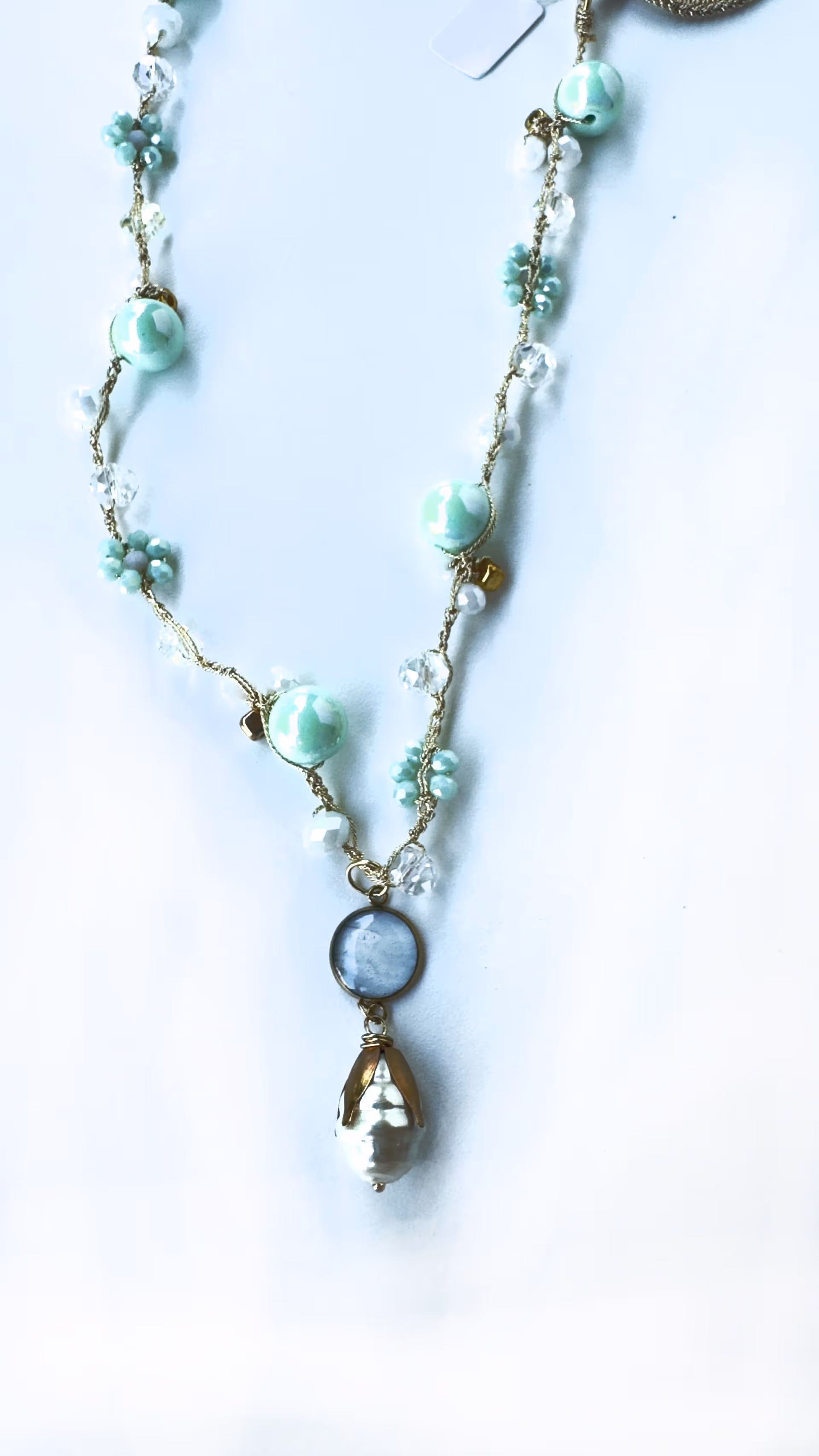 Collana Fatta a Mano | Uncinetto | Pearl