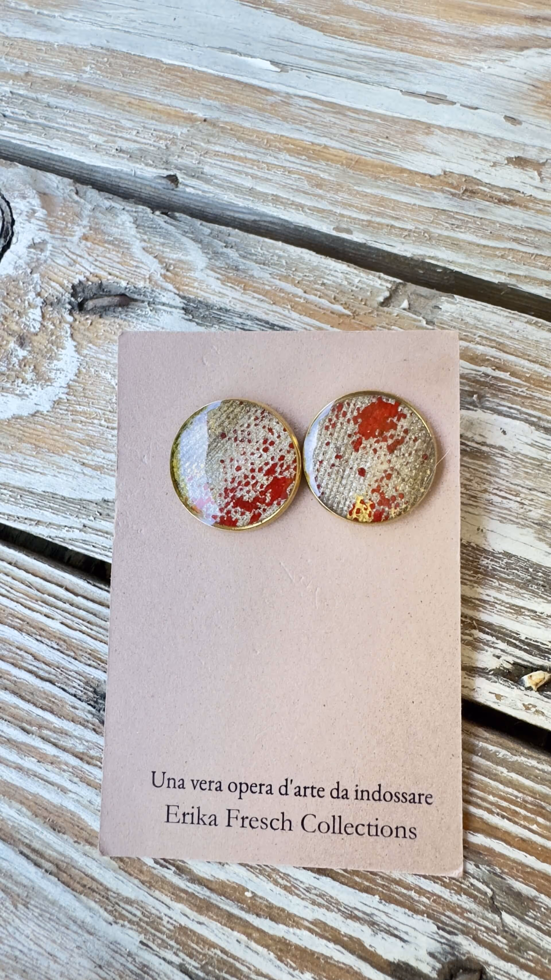 Orecchini a Bottone | Terra