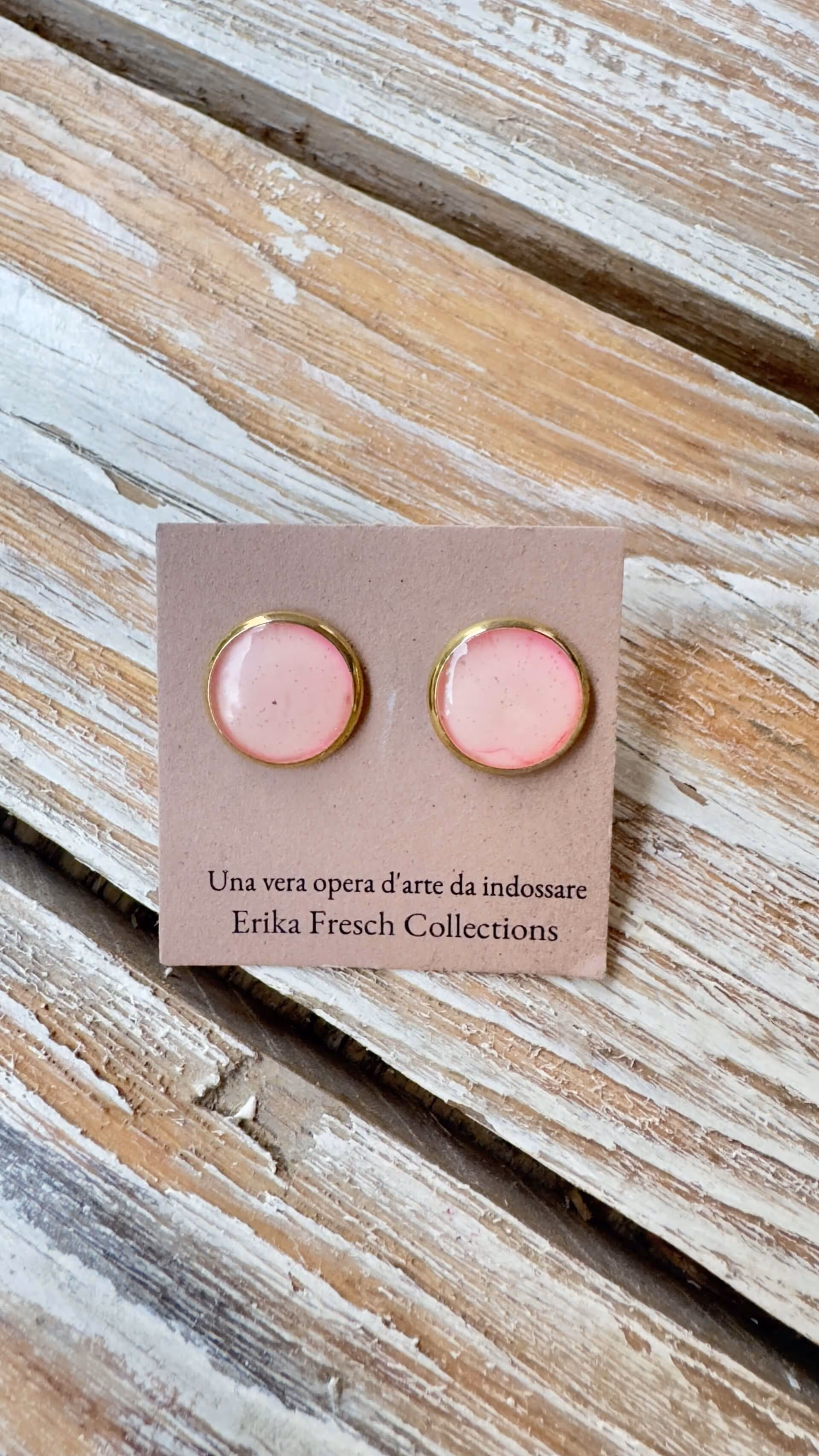 Orecchini a Bottone | Pink