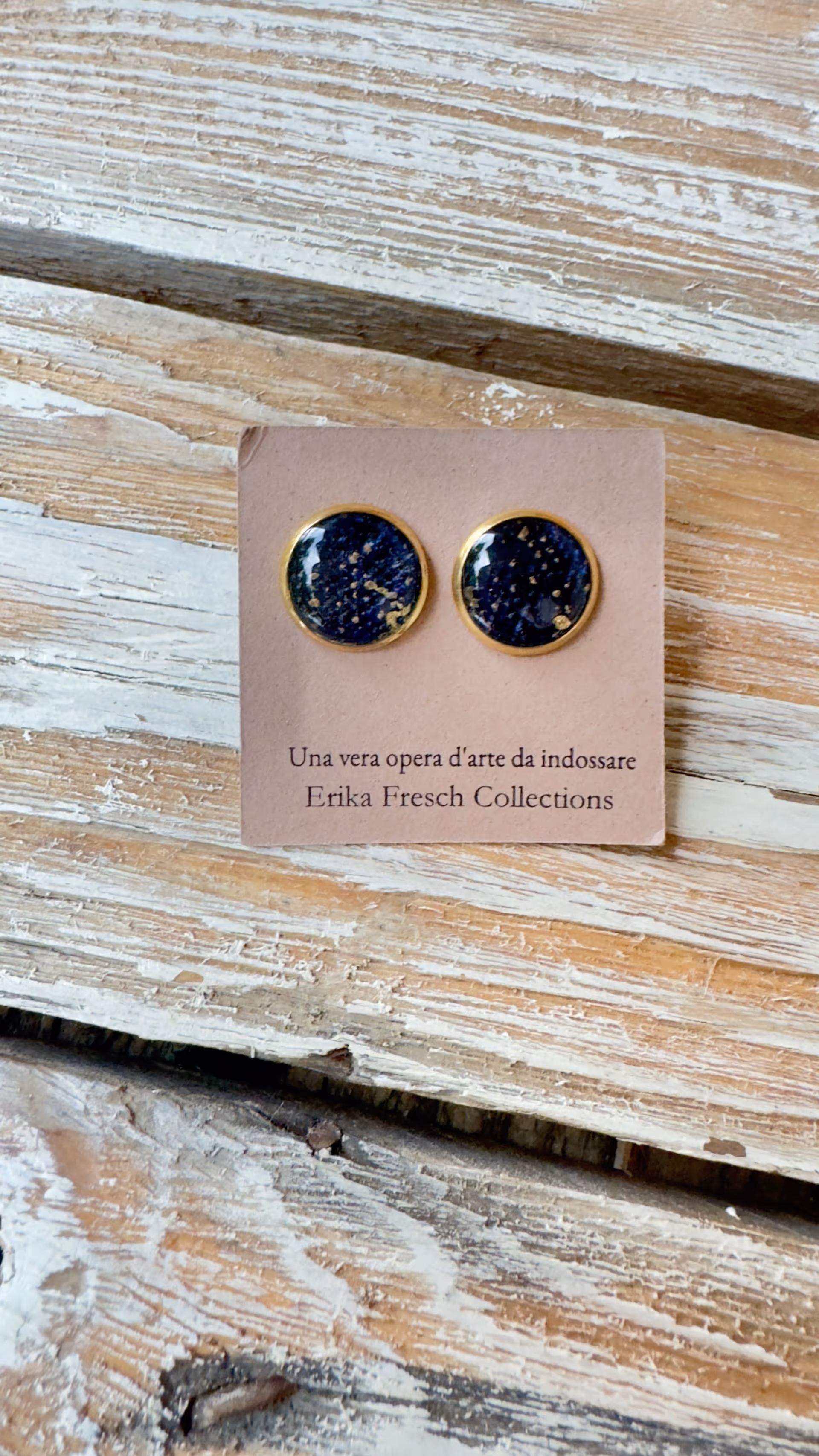 Orecchini a Bottone | Notte Profonda