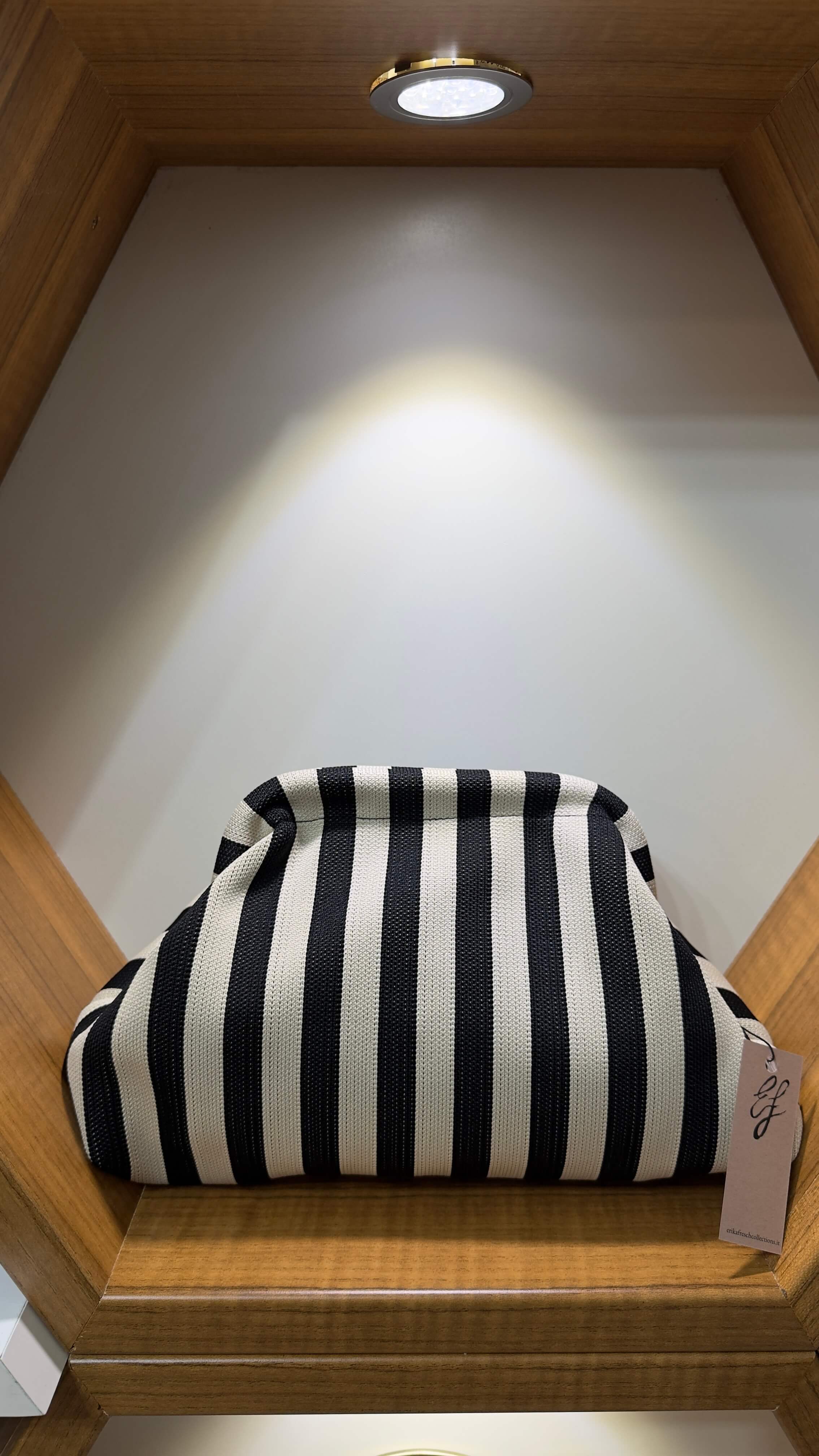 Clutch Bag Righe Black