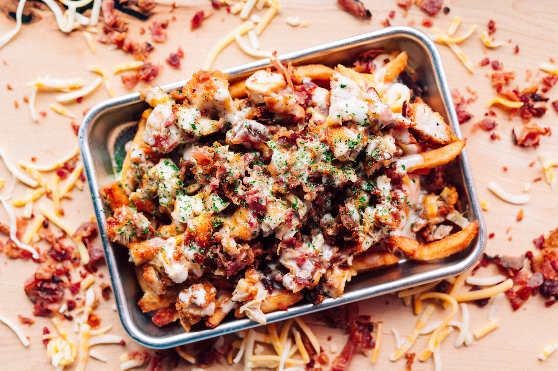 Bag Lady's Fry Joint loaded fries with toppings