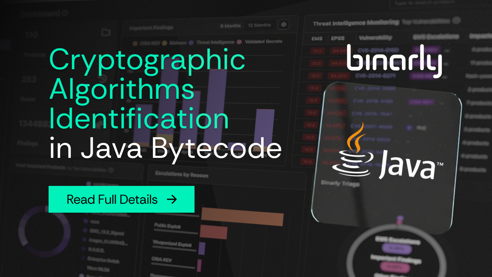 Cryptographic Algorithms Identification in Java Bytecode