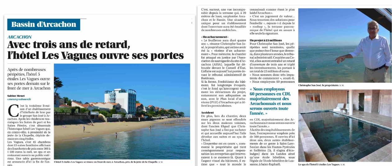 SUD OUEST - Les Vagues Hotel & Spa