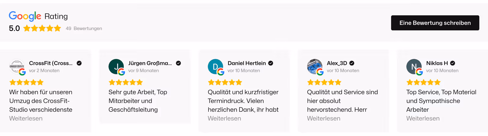 CNC Dreherei Beck Google Bewertungen / Testimonials / Kundenstimmen
