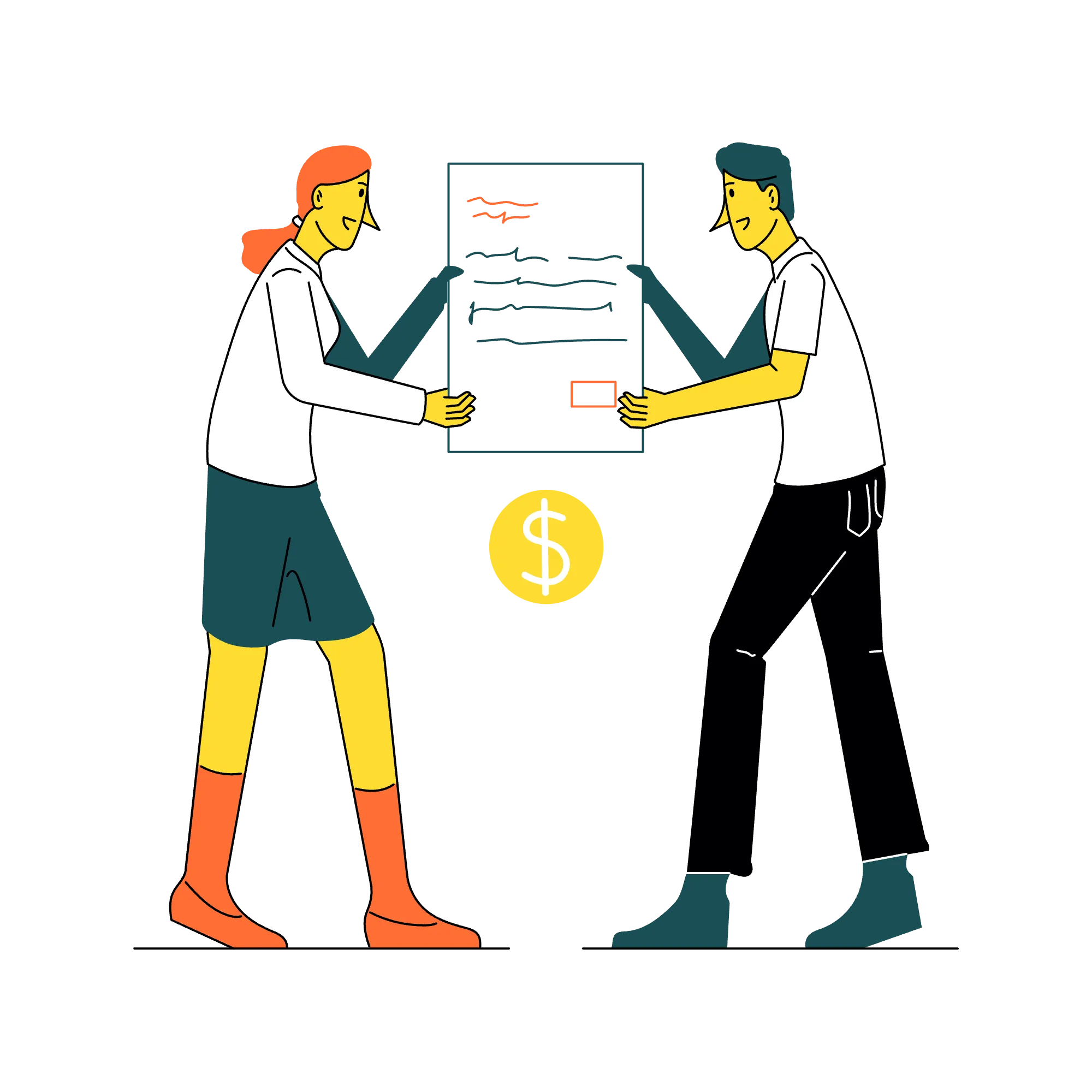 Sales pipeline illustration