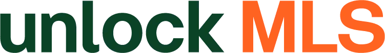 Unlock MLS logo with 'unlock' in dark green and 'MLS' in orange text.