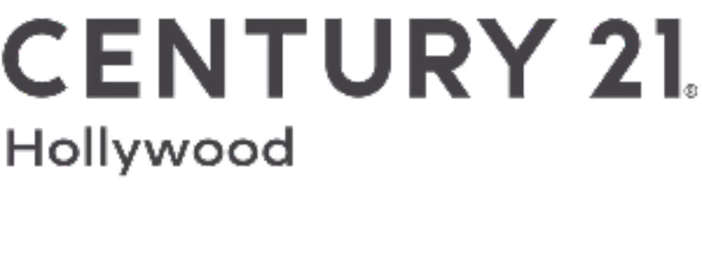 Century 21 Hollywood logo text in black letters.