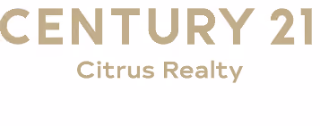 CENTURY 21 Citrus Realty logo text in gold tone.