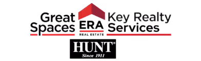 ERA Key Realty Services Hunt real estate logo with red and black text and a roof icon.