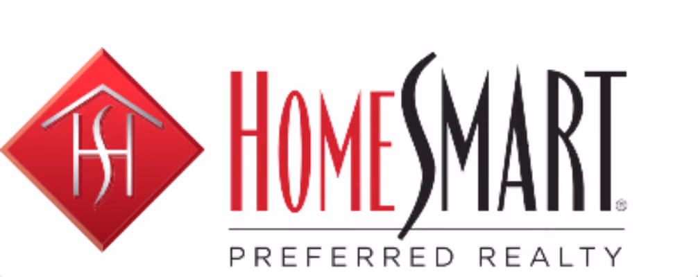 HomeSmart Preferred Realty logo with red diamond and stylized HSH letters.