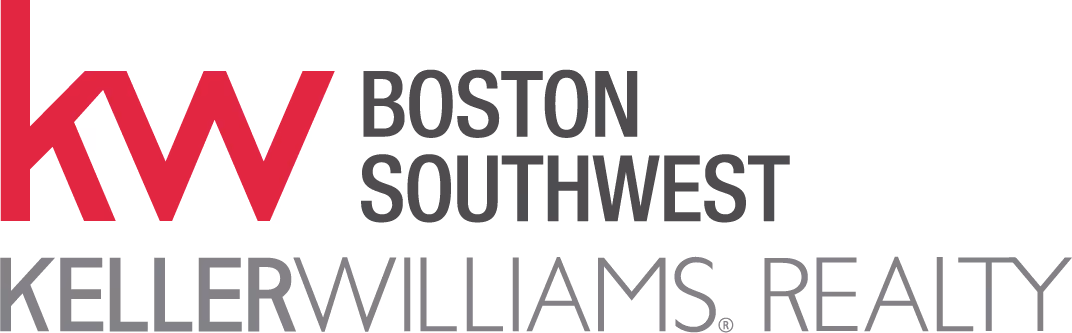 Keller Williams Realty Boston Southwest logo with red KW and gray text on white background.