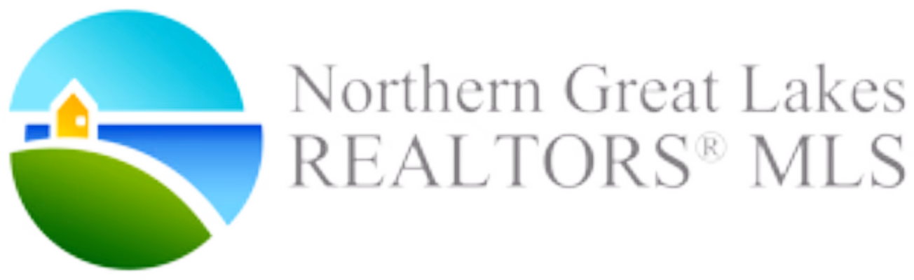 Northern Great Lakes REALTORS® MLS logo with a stylized house, lake, and green hill in a circle.