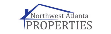 Northwest Atlanta Properties logo with stylized house roof in blue.