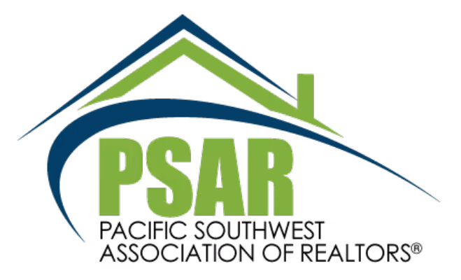 Logo with green PSAR text under a roof-shaped design in green and blue colors.