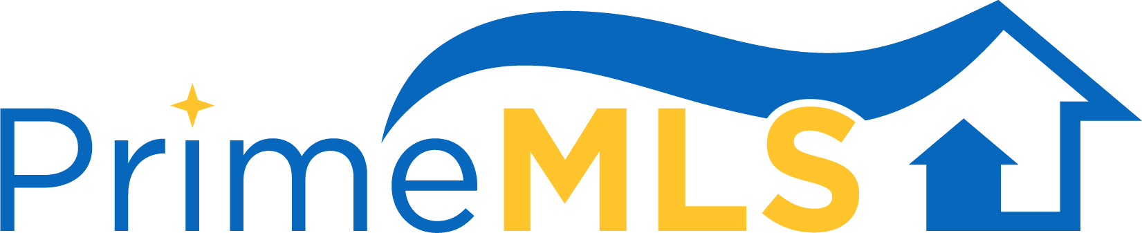 PrimeMLS logo with blue and yellow text and a blue house with an upward arrow.