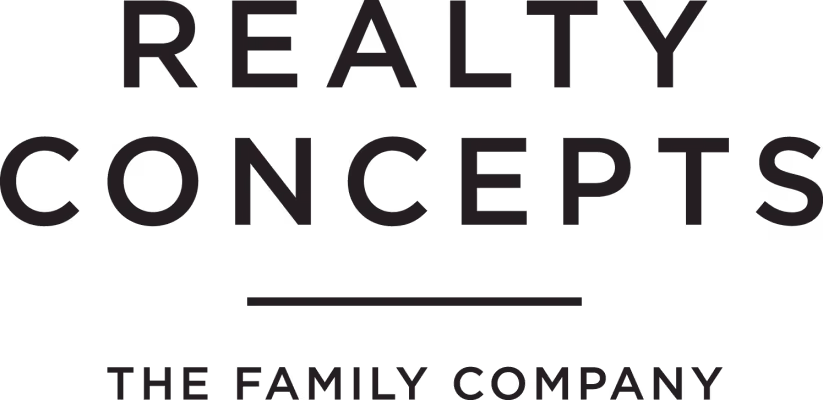 Realty Concepts logo with tagline The Family Company below a horizontal line.