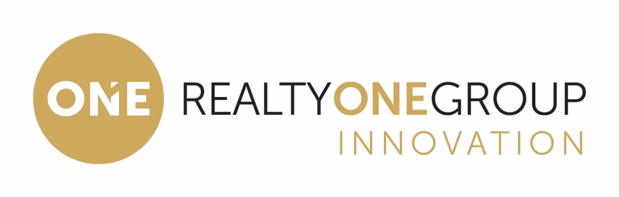 Realty One Group Innovation logo with a gold circle containing the word ONE.
