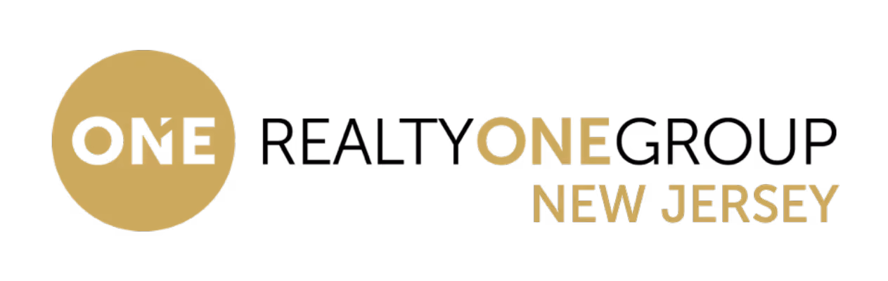 ONE NEW JERSEY logo with ONE in black inside gold circle and gold text beside it.
