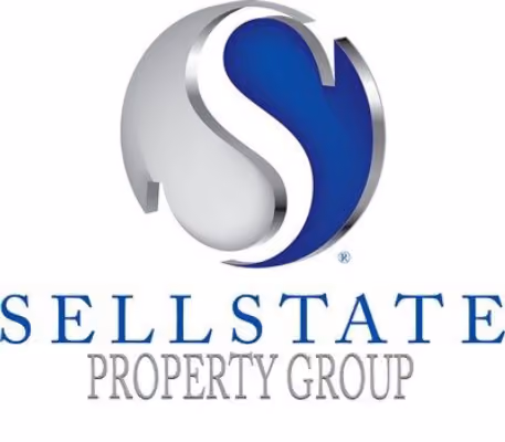 Sellstate Property Group logo with stylized S in blue and silver sphere above text.