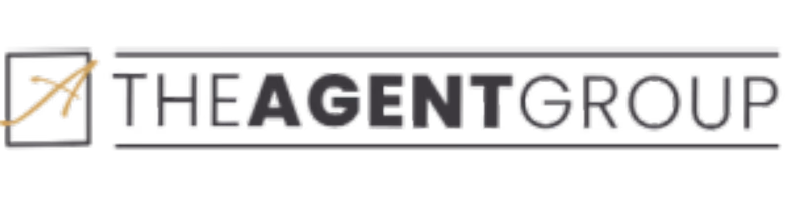 The Agent Group logo with stylized A in a box and text in gray and gold accents.