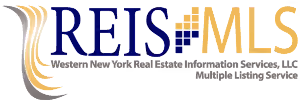 REIS MLS logo with stylized gold and blue lettering and a vertical gold wave design.