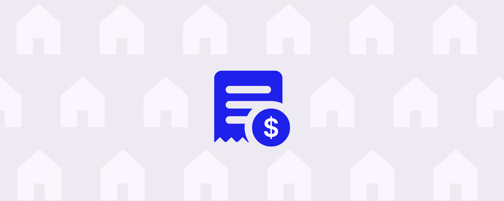 Rent receipt example next to small stack of cash