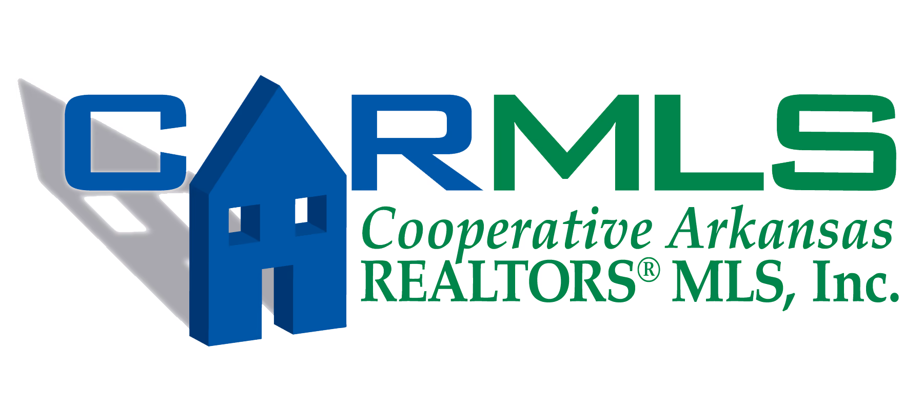 Logo of CAR MLS with a blue house-shaped A and text Cooperative Arkansas REALTORS MLS, Inc.