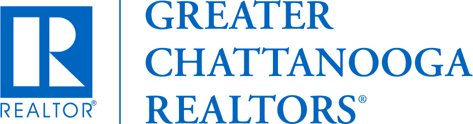 Greater Chattanooga Realtors logo with blue REALTOR symbol next to blue text.