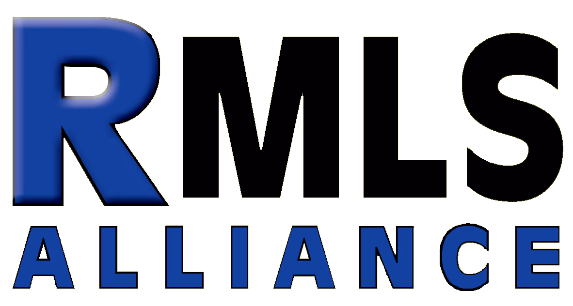 Logo with large blue R followed by black MLS and blue ALLIANCE text below.