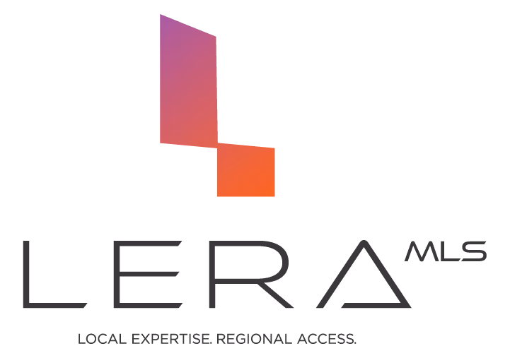 Logo showing a geometric shape above text reading LERA MLS with tagline Local Expertise Regional Access.