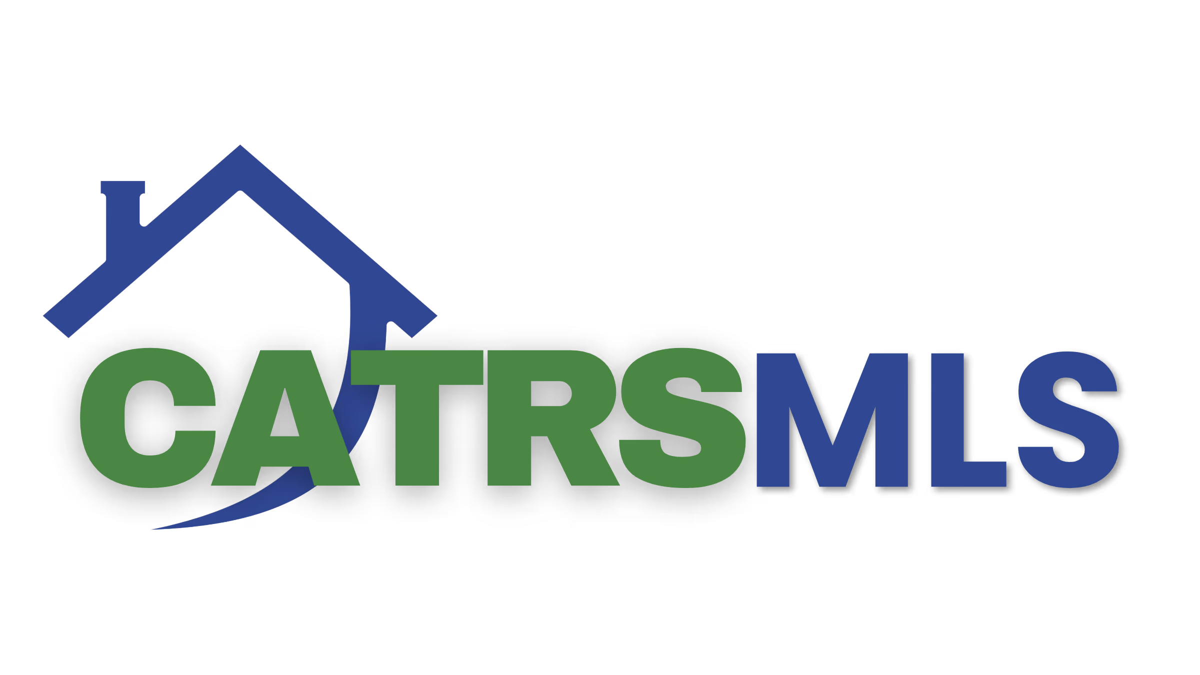 Logo with a blue house outline and text CATRS in green and MLS in blue.