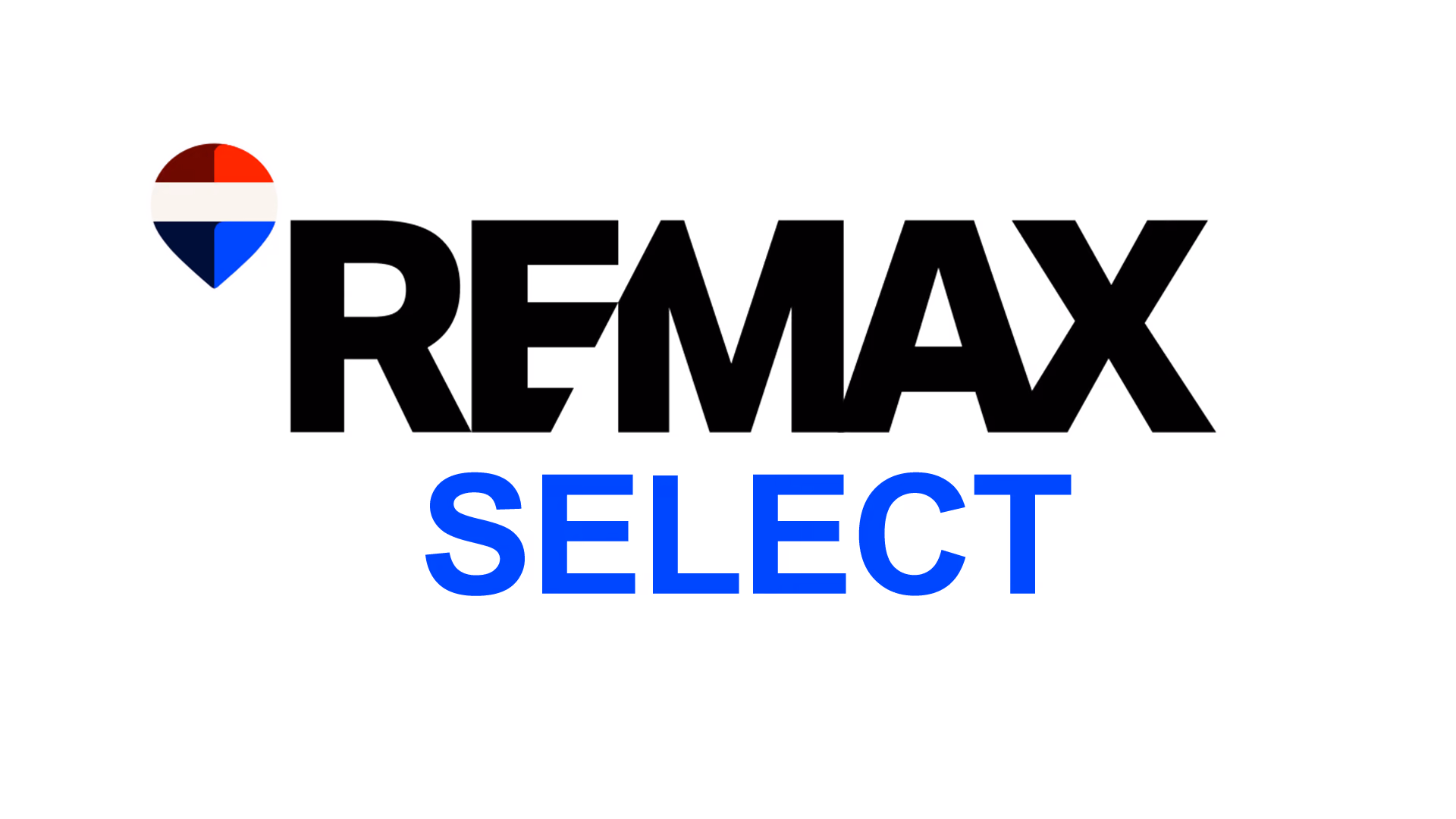 REMAX SELECT logo with a colorful map pin icon above the text.