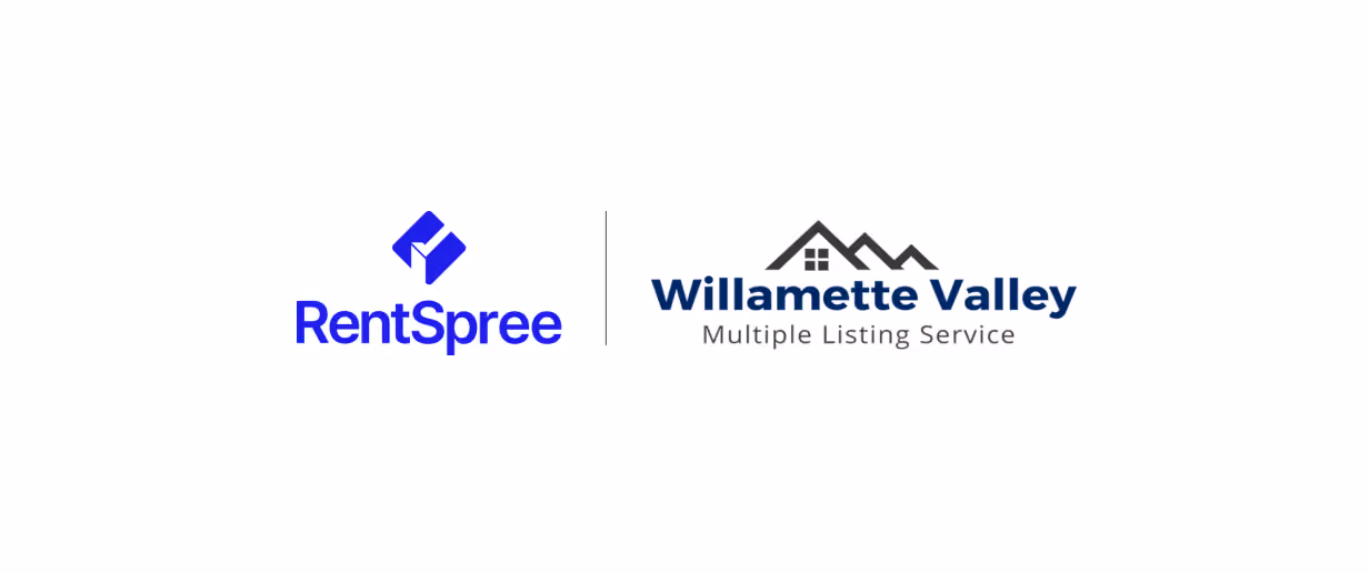 RentSpree logo and Willamette Valley MLS logo