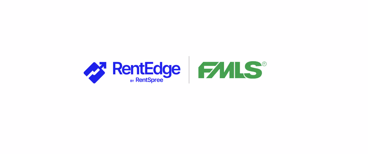 RentEdge by RentSpree and FMLS and a couple sitting on a couch