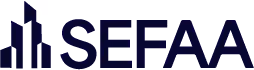 SEFAA logo with stylized building shapes to the left of the text.
