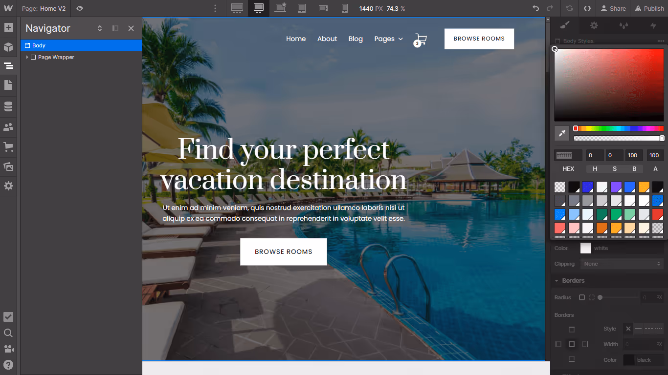 Color - Suite X Webflow Template